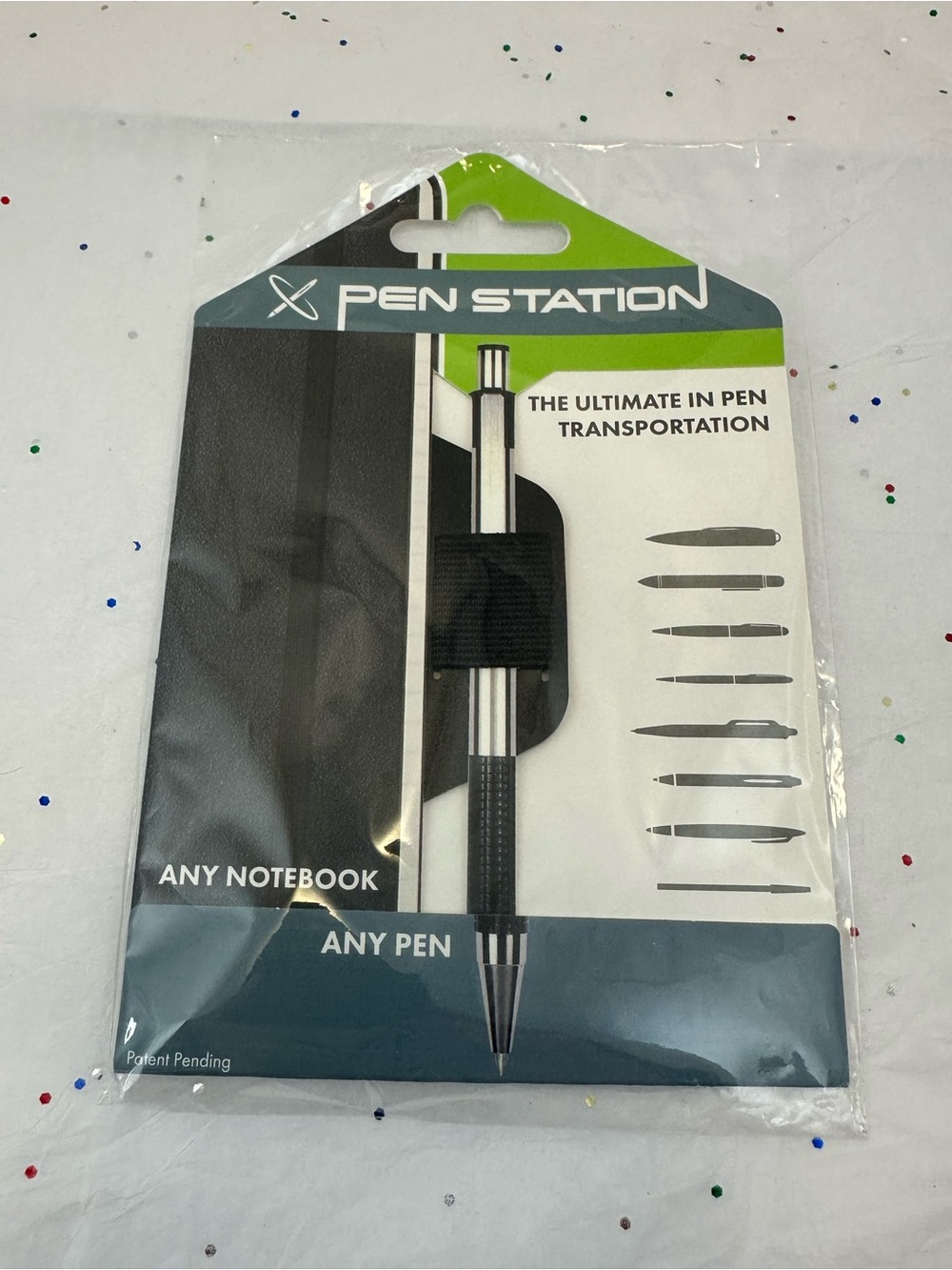 Pen Station Black Pen Loop for Any Notebook NWT